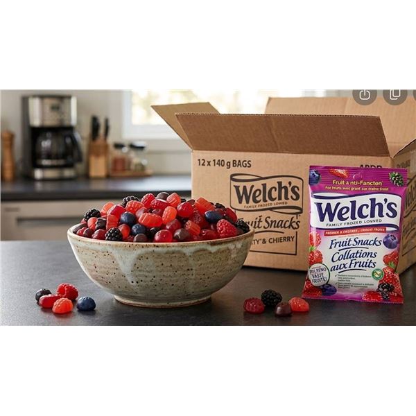 Welch's Fruit Snacks Berries 'N Cherries 12x140g
