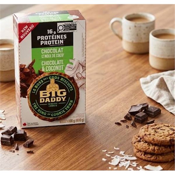 Big Daddy Chocolate Coconut Protein Cookies 6x100g