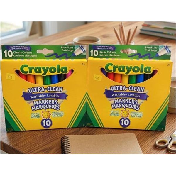 Crayola Ultra-Clean Washable Markers, 2 Packs