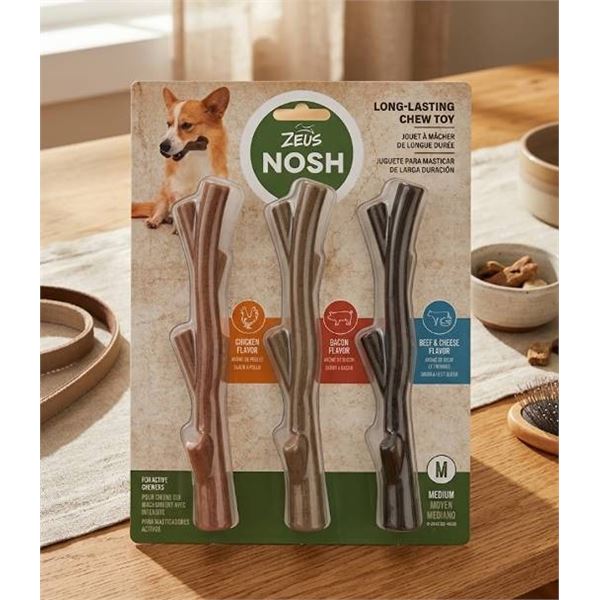 Zeus Nosh Long-Lasting Dog Chew Toys
