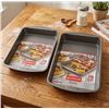 Image 1 : 2 Goodcook Nonstick Oblong Cake Pan Set