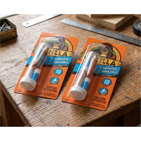 Gorilla Super Glue 2-Pack, 2 Tubes Each