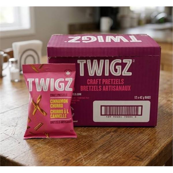 Twigz Craft Pretzels Cinnamon Churro 12-Pack