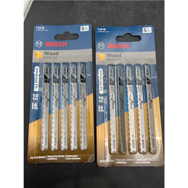 Bosch T101B Jig Saw Blades, 10 TPI, 2 Packs