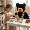 Image 1 : Soft Buddies Plush Black Bear 25 Inch With Le
