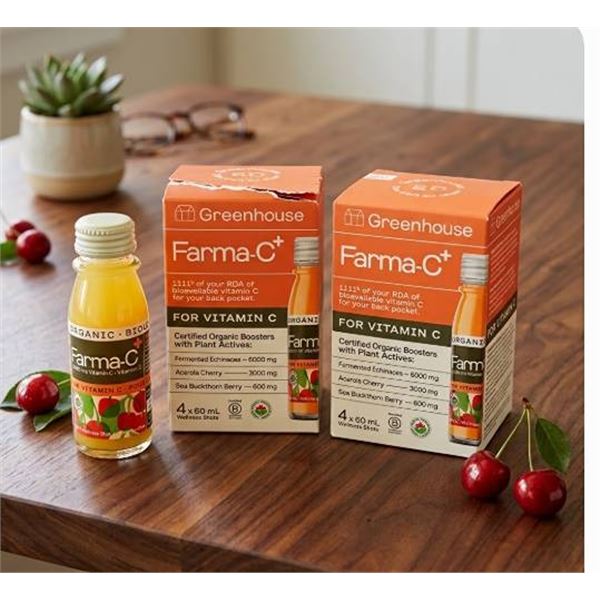 Greenhouse Farma-C+ Vitamin C Shots, 8x60ml