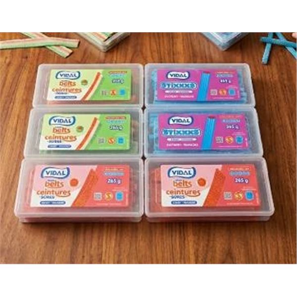 Vidal Assorted Candy Packs, 6 x 265g