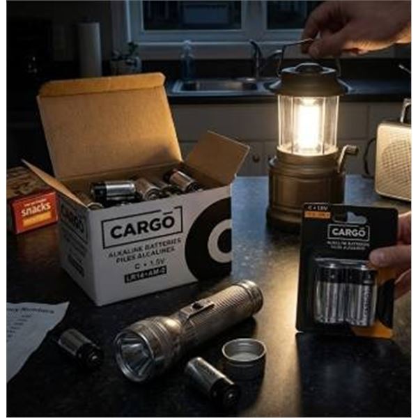 6-Packs of 2Â  Cargo C 1.5V Alkaline Batteries