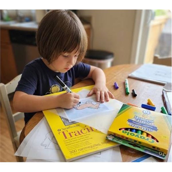 Strathmore Tracing Paper Pad and Crayola Mark