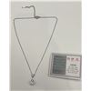 Image 3 : Sterling .925 SilverÂ  Tear Drop 1.0 Carat Solitaire Pendant & Necklace