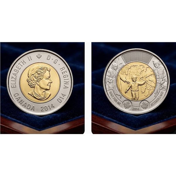 2014 Canada "Wait for Me, Daddy" $2 Coin mint sealed Set
