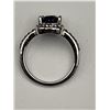Image 5 : Blue Topaz 1.1 Carat Cushion Cut Solitaire Silver ring