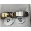 Image 4 : Stainless Steel Rings, Sizes 20 and 21