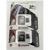 Image 2 : Kingston 64GB microSD Cards, 2 Packs