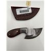 Image 4 : Damascus Steel Ulu style Knife with Sheath