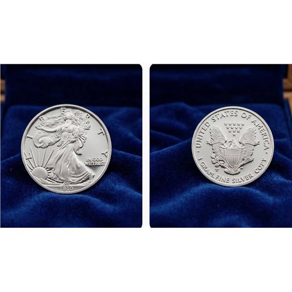 LOT of 4 .999 silver USA 1 gram rounds