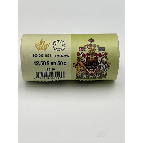 2015 Canada 50 Cents Coin Roll, Sealed