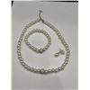 Image 2 : Faux Pearl Necklace & Earring set