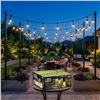 Image 1 : FEIT Electric 48ft LED String Lights with 9ft String Light Poles 2-pack