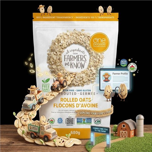 One Degree Sprouted Rolled Oats 2.27kg