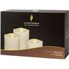 Image 1 : Luminara Real Flame-Effect Candle Set