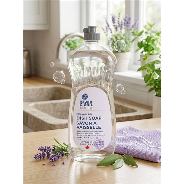 Nature Clean Lavender Dish Soap 6 x 740mL