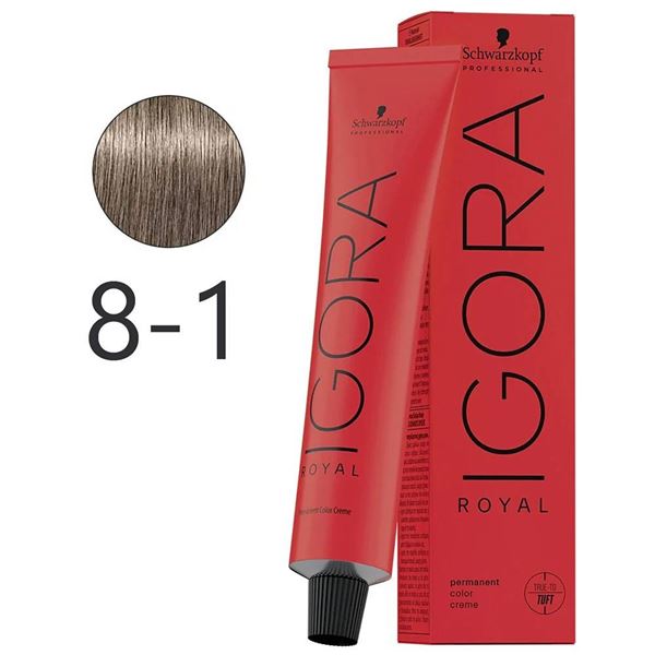 Lot of 54 Schwarzkopf Igora Royal 8-1 Light Blonde Hair