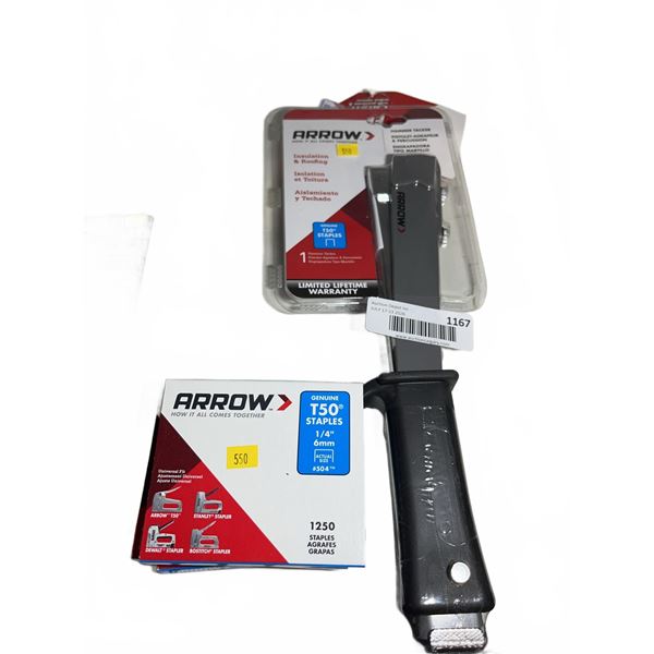 Arrow Hammer Tacker with T50 Staples