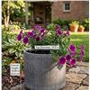 Image 1 : Rivet Rustic Stoneware Planter, Dark Grey
