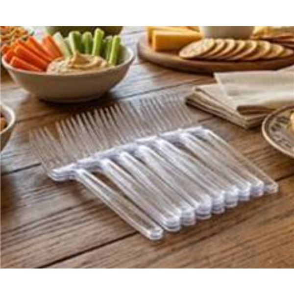 Lot of 2 Box, 300 Perch Plastic Forks