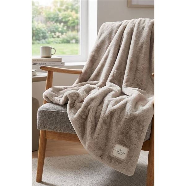 Kate Spade New York Plush Throw Blanket 60" x 70"