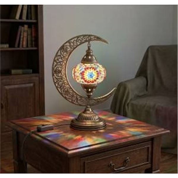 Mozaist Turkish Mosaic Moon Lamp