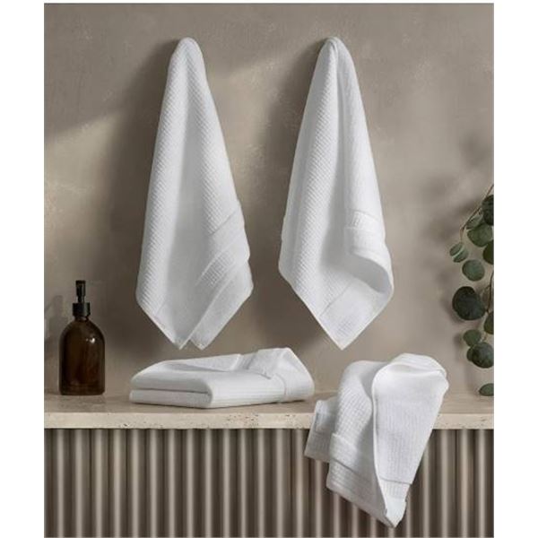 Welhome 100% Cotton Bath Towels, Set of 4