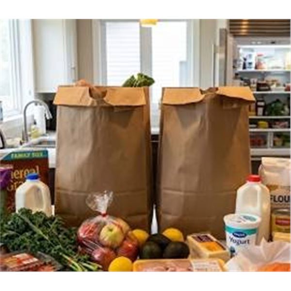 Bundle of 1/6 BBL 50 Kraft Paper Bags 12x7x17"
