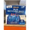 Image 2 : Kirkland Blue Recycling Bags 30 Gallon 100 Ct