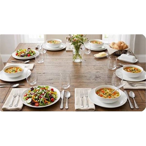 8 White Ceramic Bowls and Plates
