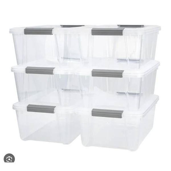TUFF Store Latchbox Storage Set, 6 Pack
