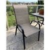 Image 1 : Modern Metal and Fabric Lounge Chair