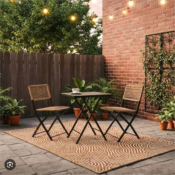 VALU+ Plastic Outdoor Area Rug 6x9 ft
