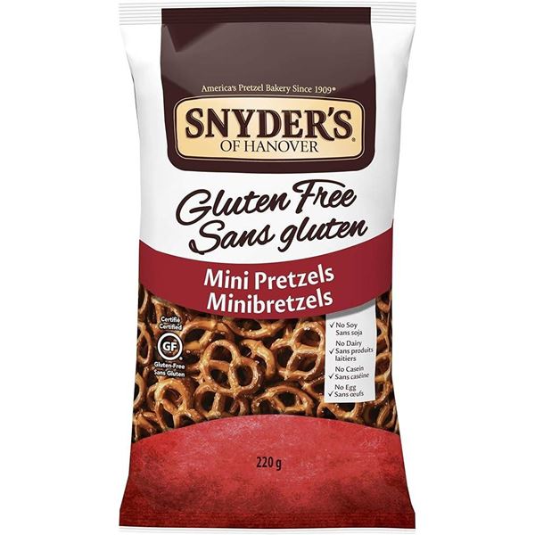 Snyder's Gluten Free Mini Pretzels 12x220g