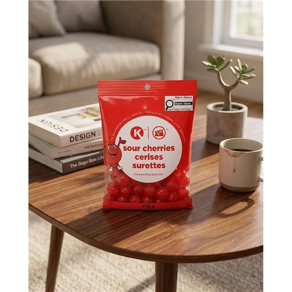 Kosher Sour Cherries Candy 12 x 175g Bag