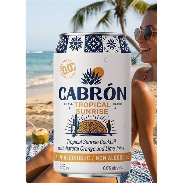 CabrÃ³n Tropical Sunrise Non Alcoholic 2x4x355ml