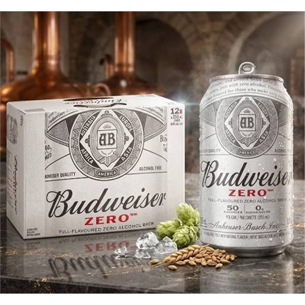 Budweiser Zero 12-Pack 355mL Cans