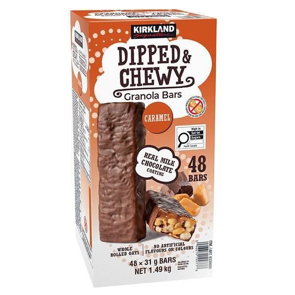 Kirkland Dipped & Chewy Caramel Granola Bars 1.49Kg