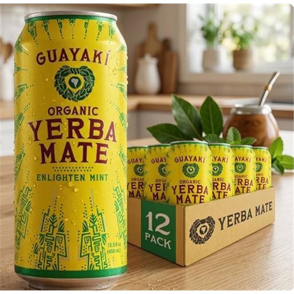 Guayaki Yerba Mate Enlighten Mint 12x458ml