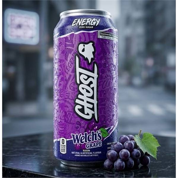 Ghost Energy Drink Welch's Grape 9 x 473ml