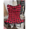 Image 2 : RIO Folding Butterfly Chair Plaid Fabric