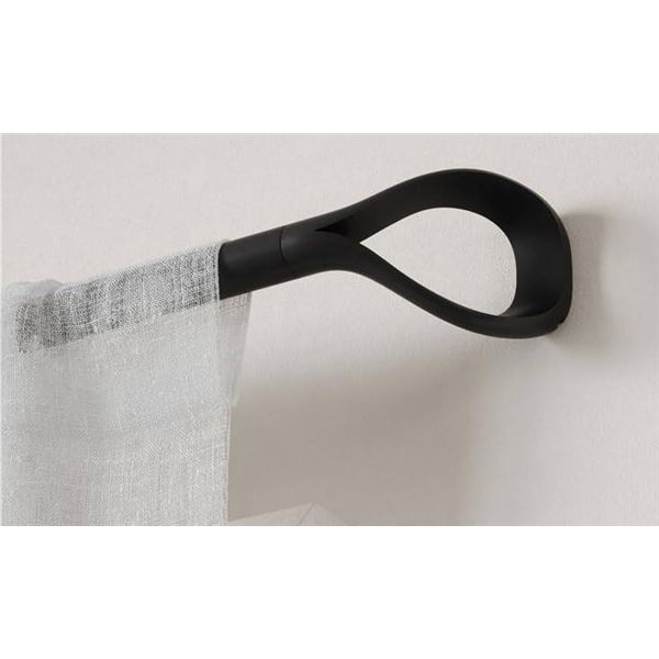 Umbra Loop Curtain Rod 42-120 Inch Black