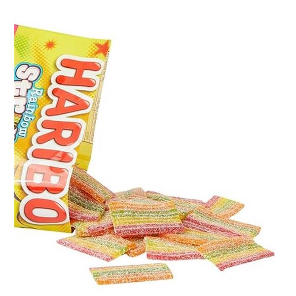 Haribo Rainbow Strips ZING Gummy Candy 170g