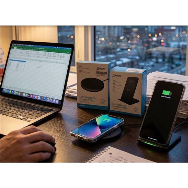 Seneo Wireless Charger Pad and Stand Set